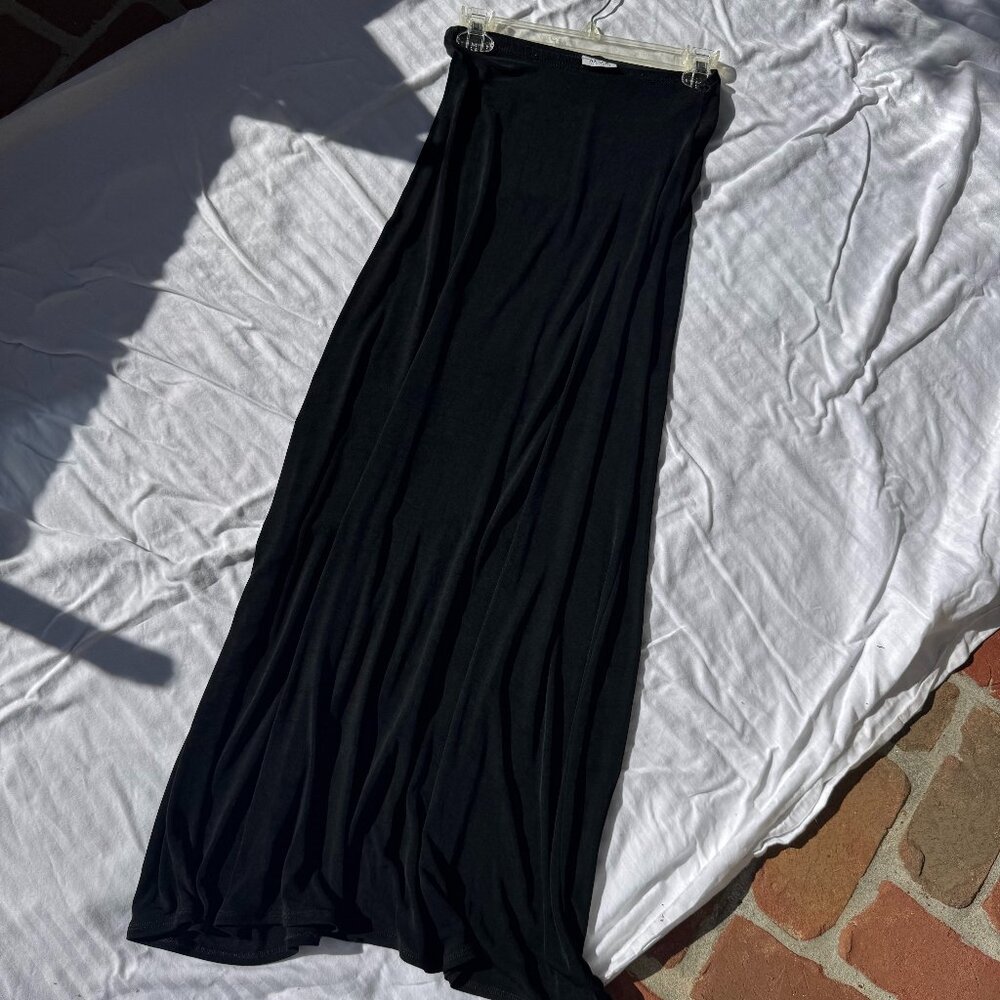 Vintage Black Maxi Skirt